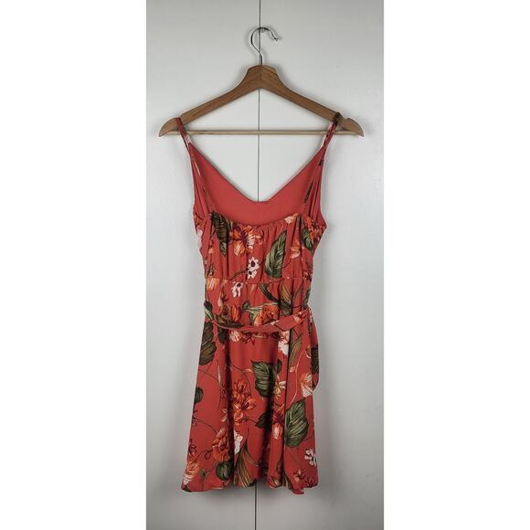 LULUS Floral Ditsy Print Mini Dress Spaghetti Straps Summer Sundress | Small - Picture 8 of 11